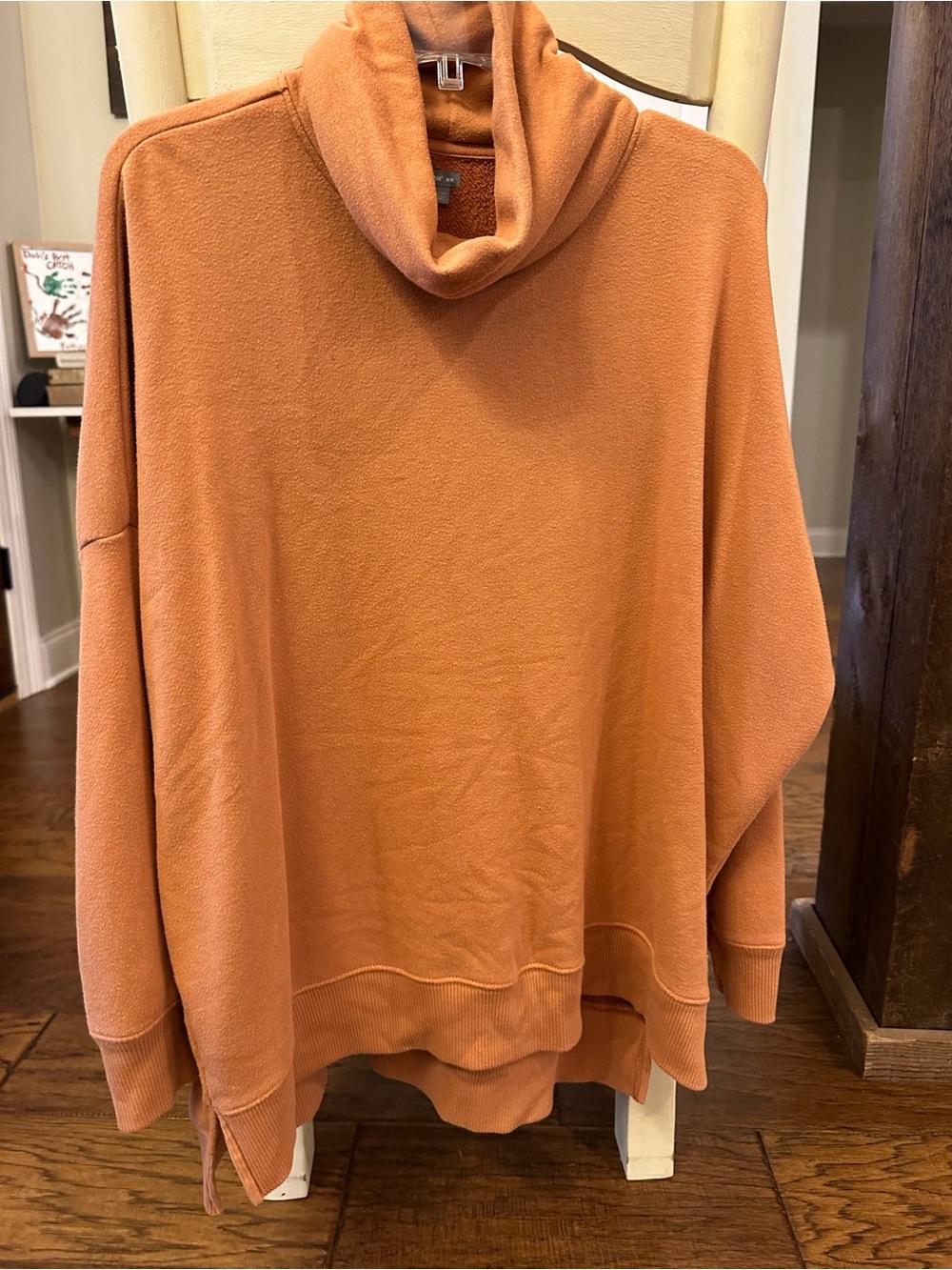aerie Cowl Neck Sweater - Rust
